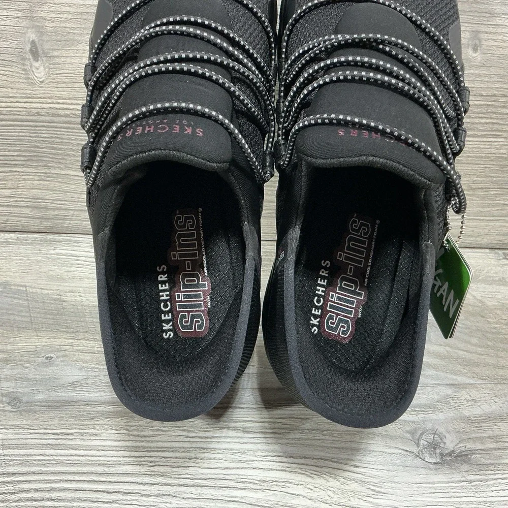 Skechers Hands Free Mens Slip Ins Uno Meridian 183006 Black Sneakers Shoe US 9.5